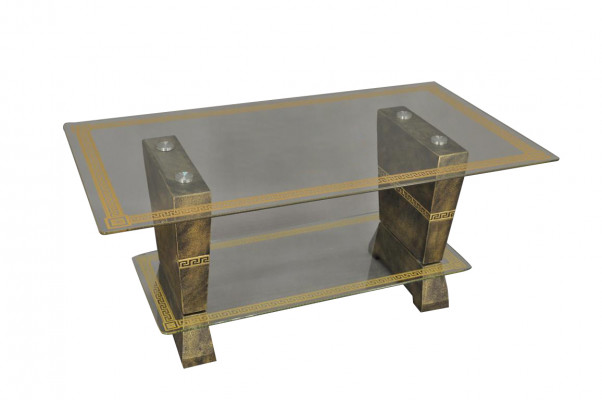 Ontwerp Medusa Salontafel Glazen Tafel Bijzettafels Bank Klassiek XXL Nieuw