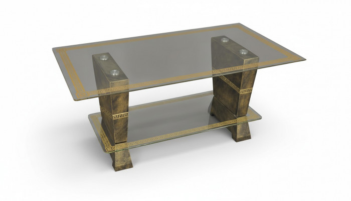 Ontwerp Medusa Salontafel Glazen Tafel Bijzettafels Bank Klassiek XXL Nieuw