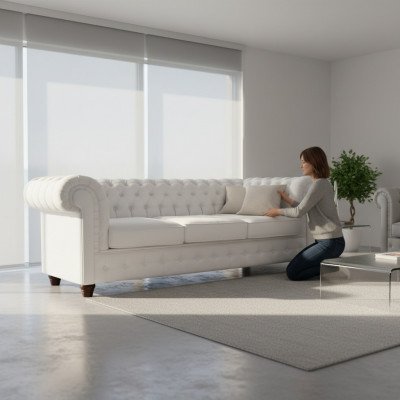Chesterfield Mello 3-zitsbank met slaapfunctie Bank Bekleding Banken Banken Bank