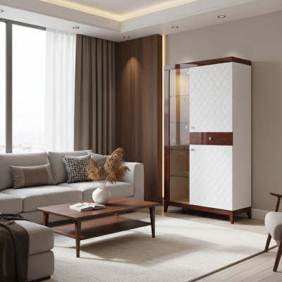 Moderne design vitrine glazen kast vitrinekast decoratie displaykast rek