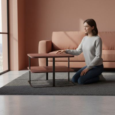 Salontafel ontwerp bijzettafel tafels ontwerper houten tafels luxe rechthoekig S3