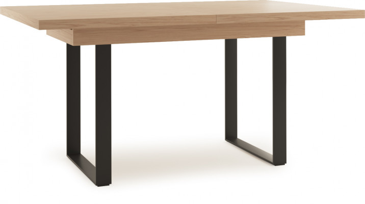 Hoogwaardige woonkamerset: vitrine + eettafel + dressoirkommode