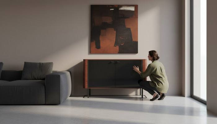 Console Laden Houten kast Sideboard Ladenkast Kast