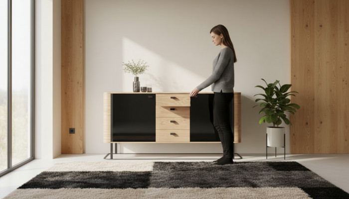 Console lade houten kast dressoir commode decoratieve kast