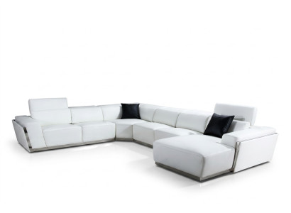 Multifunctionele relax hoekbank leren bank bank bank bankstel.
