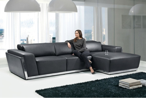 Multifunctionele woonkamer hoekbankstel leren bank zithoek bank.