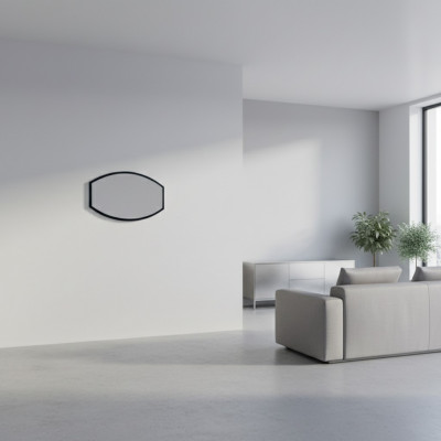 Spiegel Wandspiegel ontwerper Hal woonkamer bad hout glas decor ontwerp