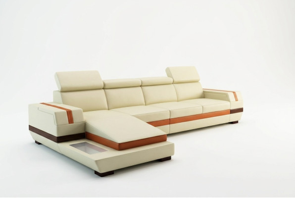 Moderne design hoekbank Big lederen set hoekbank woonkamer zitje