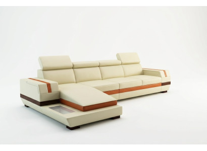 Moderne design hoekbank Big lederen set hoekbank woonkamer zitje