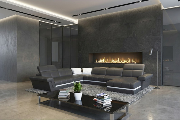 Leren bankstel Bank woonlandschap U-vorm Ontwerp Moderne banken Sofa's Leren bank Bank woonlandschap U-vorm Ontwerp Moderne banken Sofa's