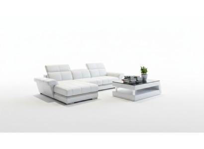 Leren bank Bank Bank Bekleding Woonlandschap Designer leren bank L-vorm