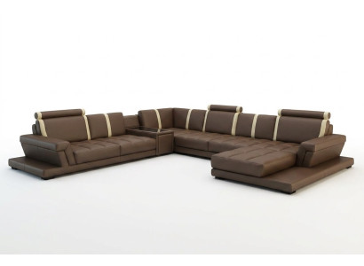 Ledersofa Bank Bank Bekleding Woonlandschap Designer Ledersofa
