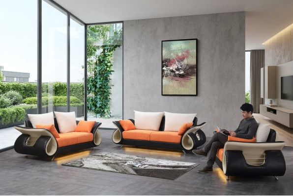 Moderne woonkamer bank stoffering compleet set bank bankstellen