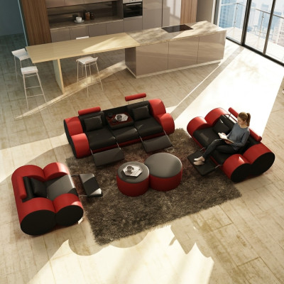 Moderne woonkamer bankstel bankstel bankstel bankstel bankstel 3+2+1 design