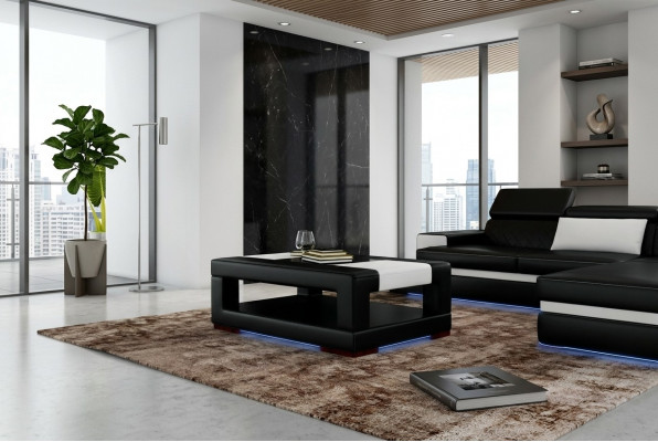 Luxe woonkamer glazen tafel ontwerper bijzettafel tafels Wonen