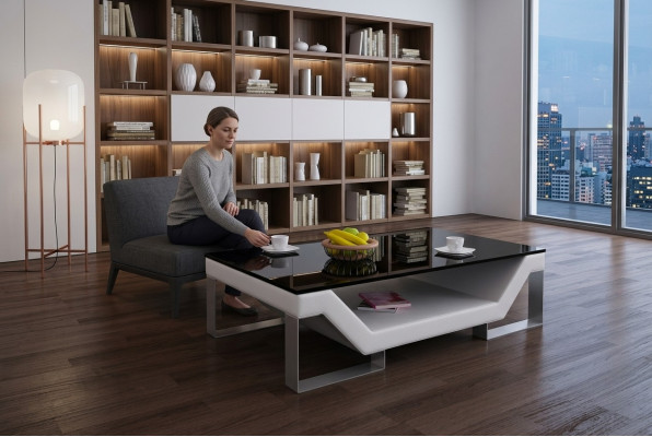 Sofatafel Glas Ontwerp Tafel Woonkamer Leren Bank Bijzettafel Bank Koffie