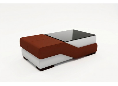 Ontwerper glazen tafel tafel bekleding modern woonkamer lederen bank sofa