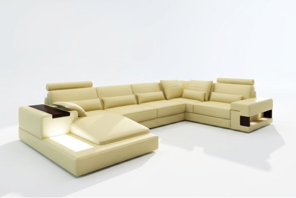 Moderne Designer hoekbank U-vorm woonlandschap bank banken bekleding.