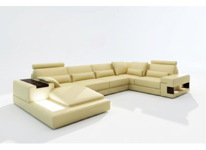 Moderne Designer hoekbank U-vorm woonlandschap bank banken bekleding.