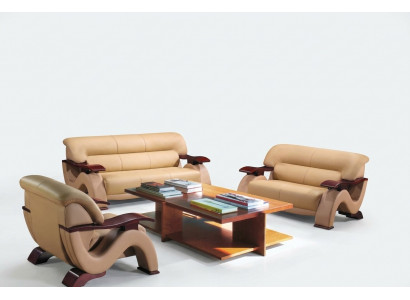 Moderne Designer bankstel Bank Bankstel Set Luxe Leren Bankstellen