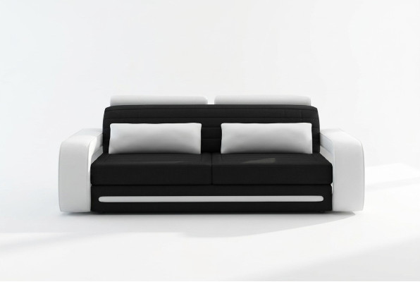 Lederen bank Bank Sofa's Banken 3-zits Design Modern Sofa 3-zits Davos