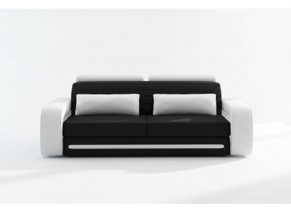 Lederen bank Bank Sofa's Banken 3-zits Design Modern Sofa 3-zits Davos