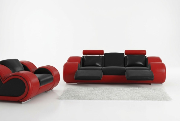 Ledersofa Bank Woonkamerbank 3-zits Design Moderne Bank 3-zits Berlijn