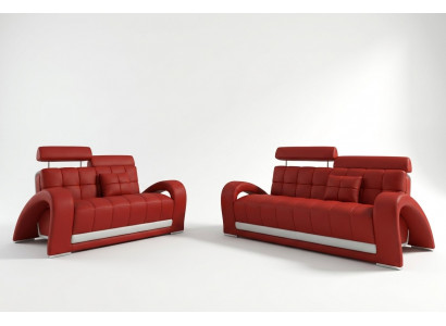 Leren bank bank woongebied 3+2 zits modern designbank 2232