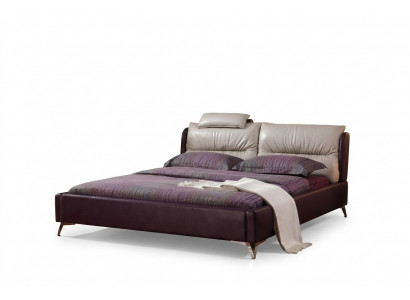 Modern luxe design bed XXL beds stijl decor hotel dubbel leer 140 160