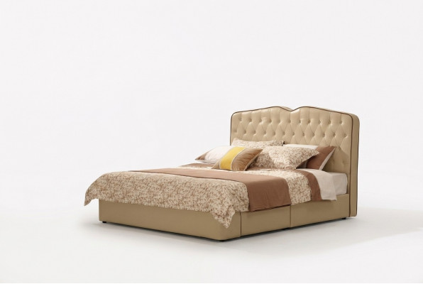 Modern design hotel bedden Bed XXL luxe dubbelleer Chesterfield