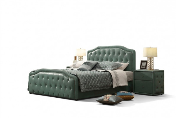 Modern ontwerp design hotelbed XXL bedden Luxe dubbel lederen Chesterfield 180x200cm