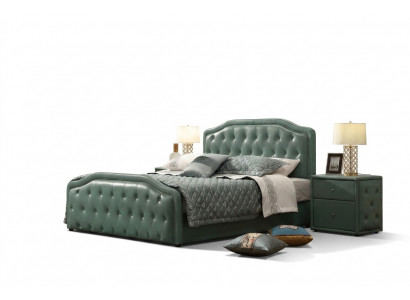 Modern ontwerp design hotelbed XXL bedden Luxe dubbel lederen Chesterfield 180x200cm