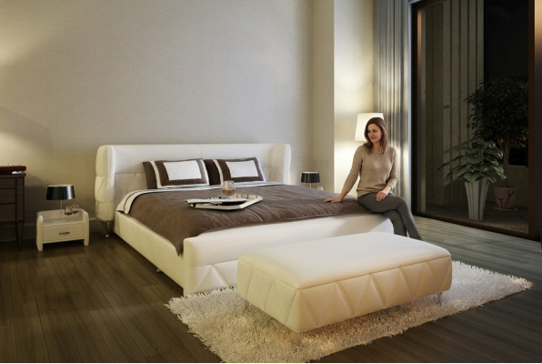 Modern design bed Hotel XXL bed luxury style double leather 140 160 180x200cm  Modern ontwerp bed Hotel XXL bed luxe stijl dubbel leer 140 160 180x200cm