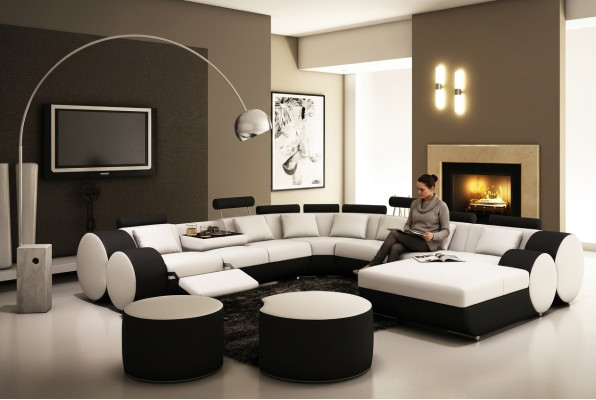 Multifunctionele leren bank zitkussen woonkamer leren decoratieset sofa