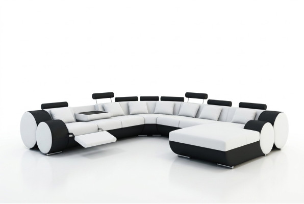 Multifunctionele leren bank zitkussen woonkamer leren decoratieset sofa