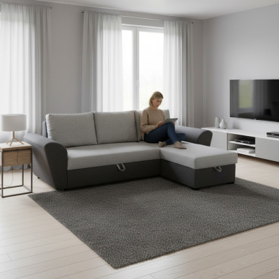 Ontwerp hoekbank bank bedfunctie Alina bank bekleding zitbank hoekbanken nieuw