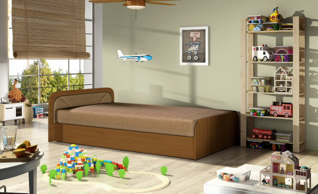Modern kinderbed Beddengoed Houten bed Bed Slaapbank Kinderkamer Nieuw