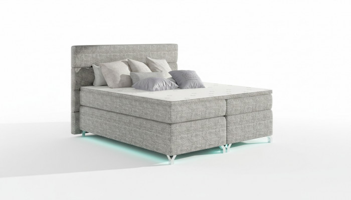 Boxspring bed 180x200cm Bedden Hotel Leder Compleet Bedlade Topper
