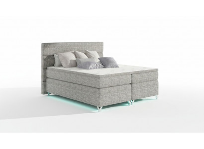 Boxspring bed 180x200cm Bedden Hotel Leder Compleet Bedlade Topper