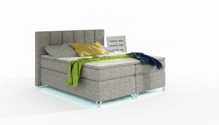 Boxspringbed 180x200cm Hotelbedden Leer Compleet Bedframe Topper