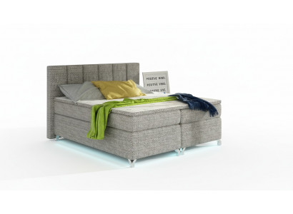 Boxspringbed 180x200cm Hotelbedden Leer Compleet Bedframe Topper