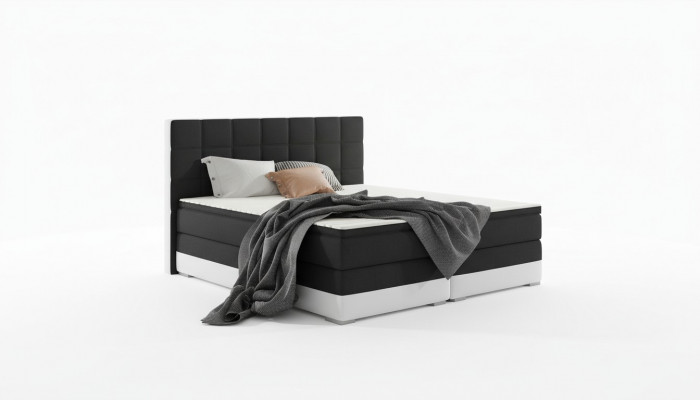 Leren bed Gestoffeerd bed Boxspring bedden Bedlade 180x200cm Matras