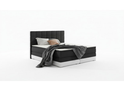 Leren bed Gestoffeerd bed Boxspring bedden Bedlade 180x200cm Matras