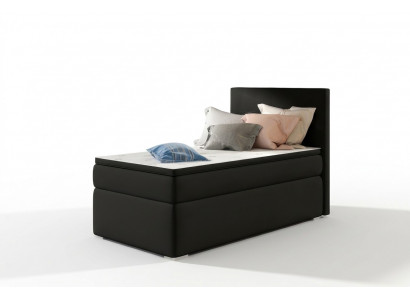 Boxspring Bed Hotel Bedden 90x200cm Leer Compleet Bedframe Topper