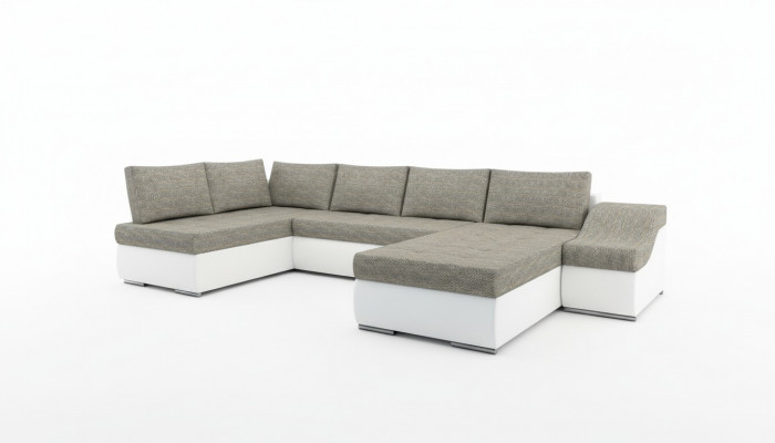Moderne hoekbank slaapbank bedfunctie bank stoffering hoekbank woonlandschap.