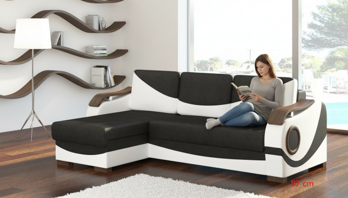 Ontwerp hoekbank Perto slaapfunctie bank bekleding textiel banken banken slapen