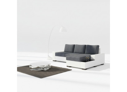 Ontwerp hoekbank slaapbank bedfunctie sofa bank leer bekleding textiel banken nieuw