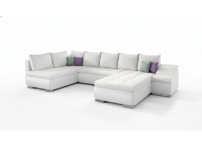 XXL grote woonlandschap bankstel bekleding hoekbank sofa banken banken textiel garnituur