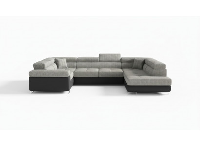 Ontwerp hoekbank slaapbank bedfunctie bank leer bekleding textiel sofa's nieuw 5625