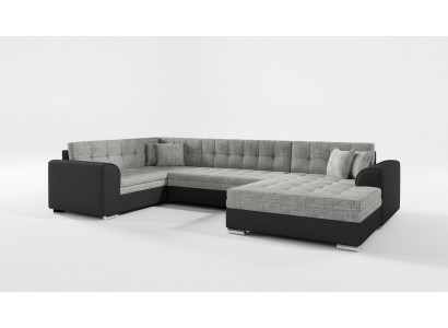 Ontwerp hoekbank slaapbank bedfunctie bank leer textiel bekleding sofa's nieuw 5932